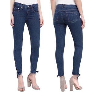 Rag & Bone Tie Hem Cropped Medium Rise Jeans BNWT